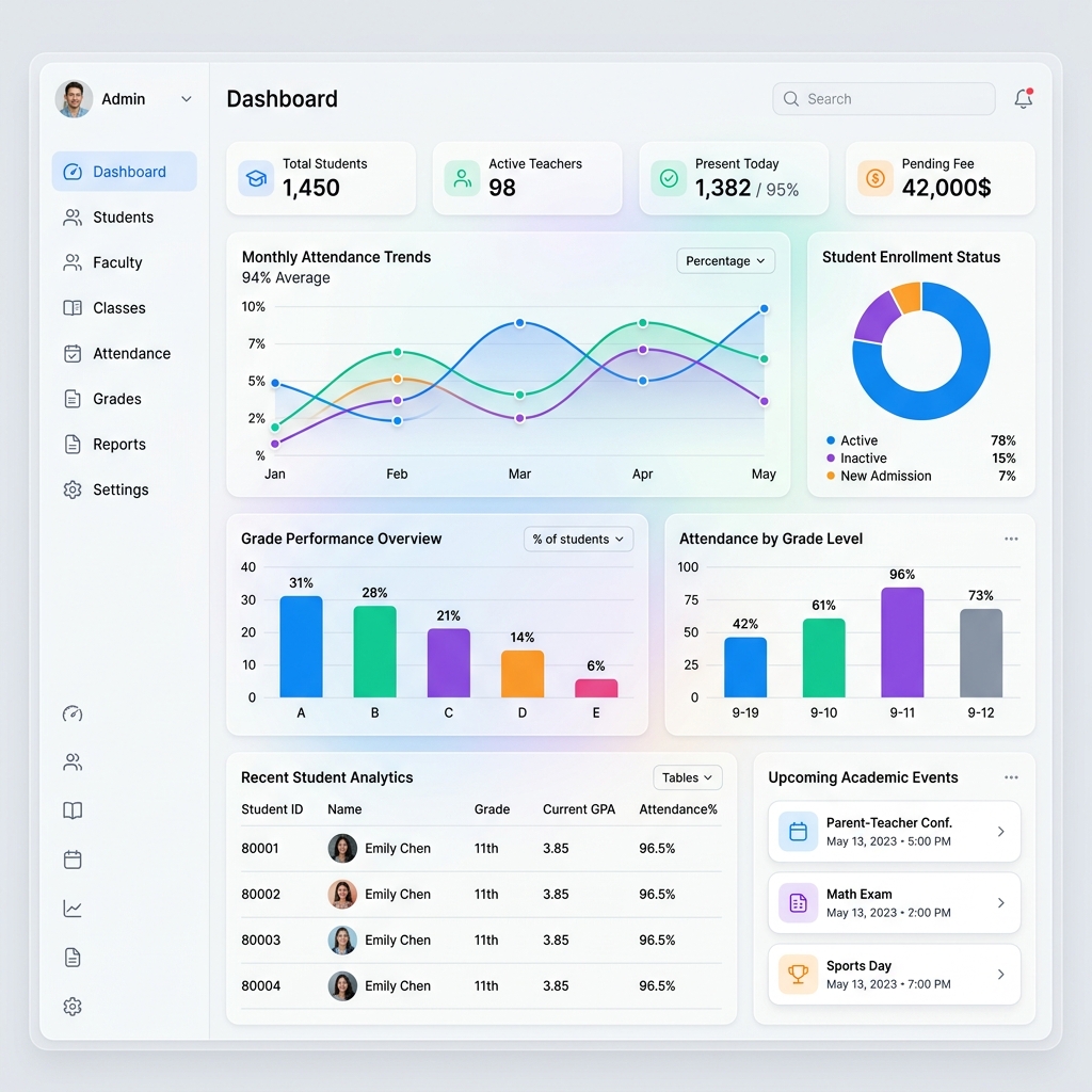 Data dashboard visualization